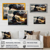 Old Train in USA - Train Canvas Wall Art