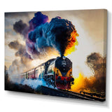 Train On The Move I - Performing Arts Canvas Wall Art