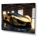 Gold And Black Iconic Car Legends I - Car Exotic Canvas Wall Art