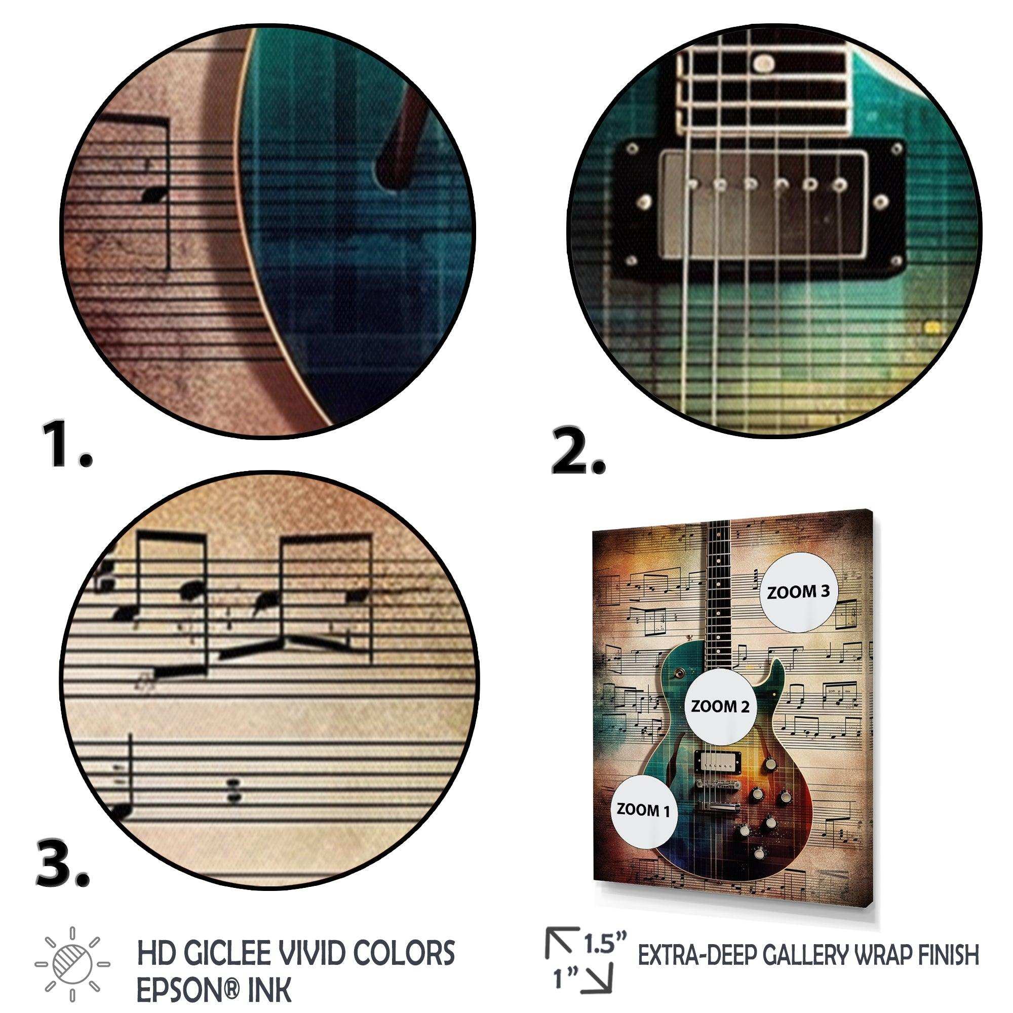 Playing To The Melody - Music Canvas Wall Art