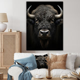 Black White Animal Buffalo Bison - Buffalo Wall Art Prints