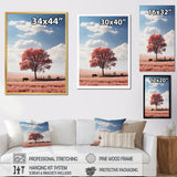 Pink Tree Tranquil Fields - Cow Wall Decor