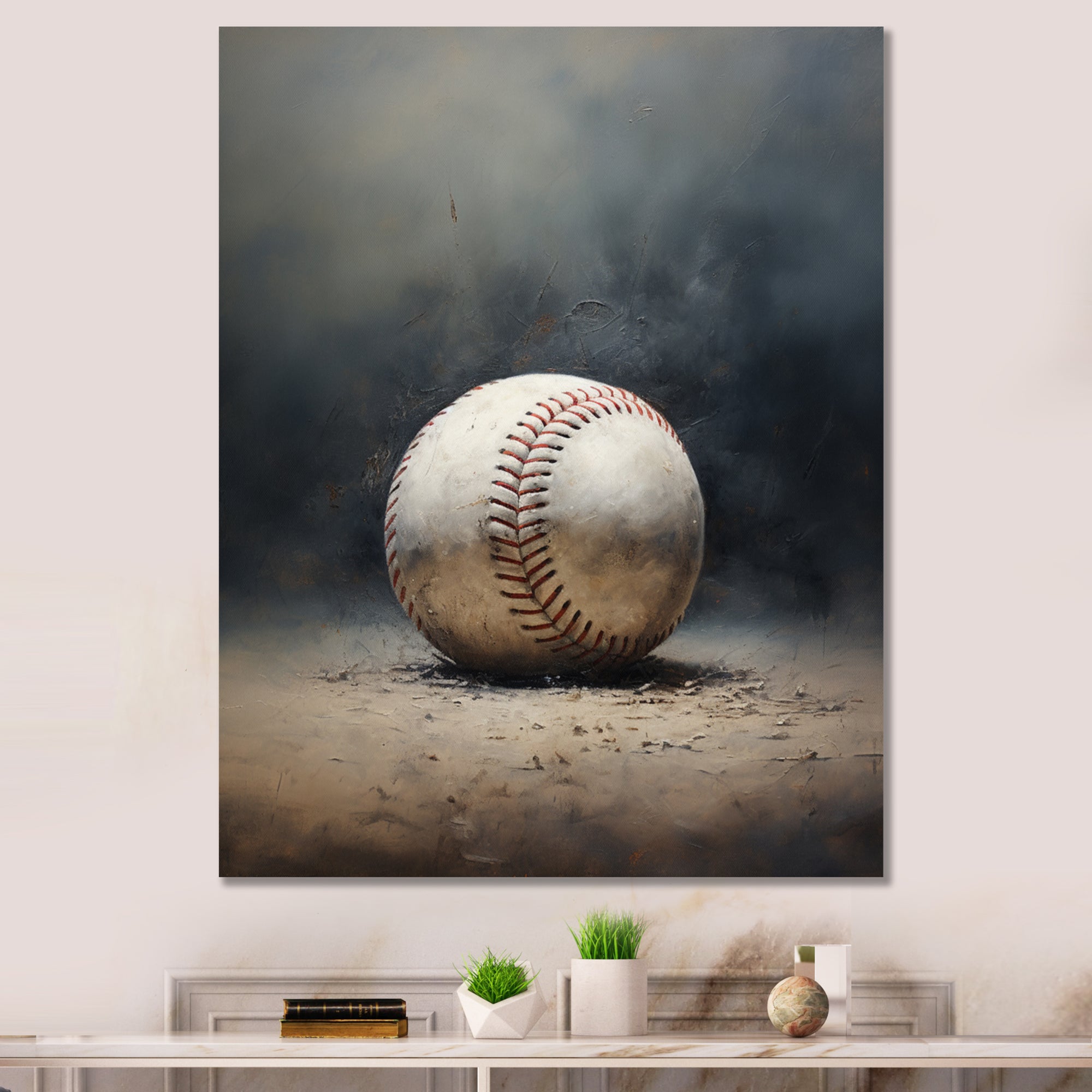 Baseball Subtle Strikeout - Sport Baseball Canvas Wall Art