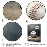 Baseball Subtle Strikeout - Sport Baseball Canvas Wall Art