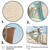 Bicycle Tranquil Pedaling By The Beach I - Bicycle Canvas Wall Art