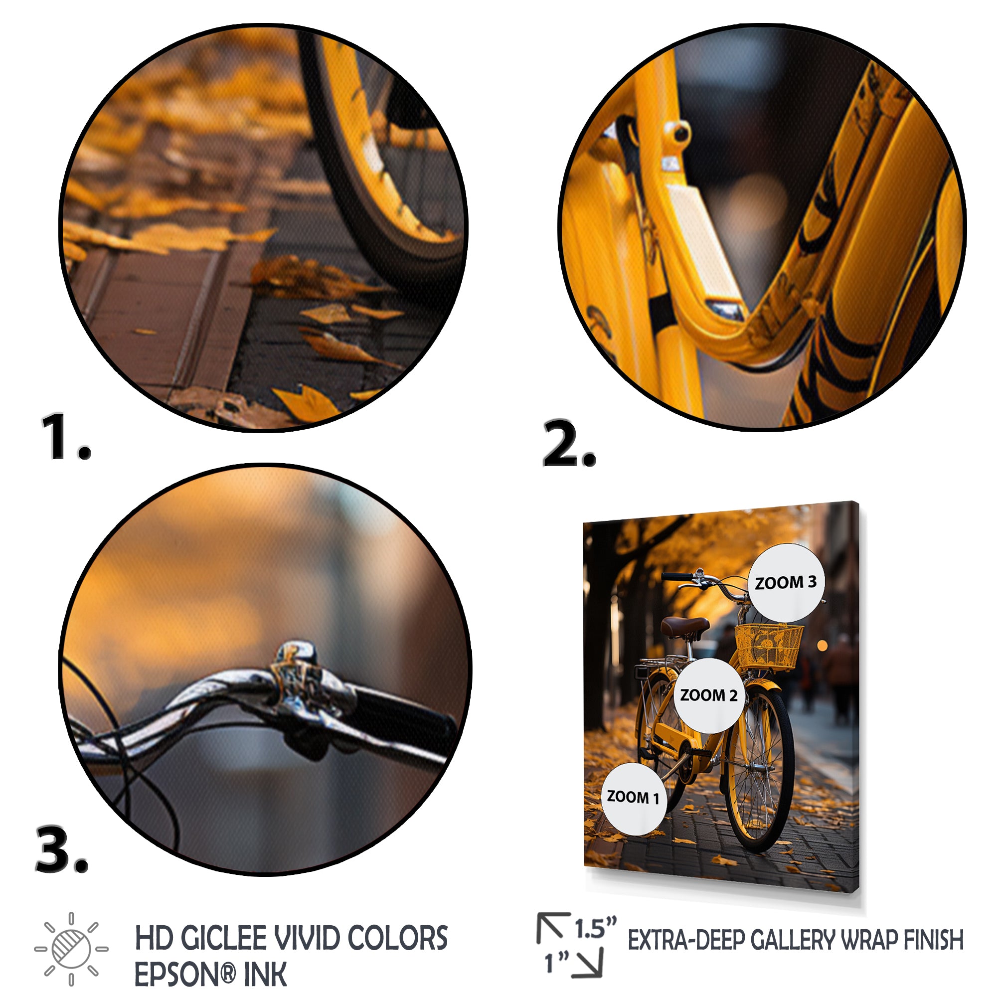 Bicycle Urban Rhythm I - Bicycle Canvas Wall Art