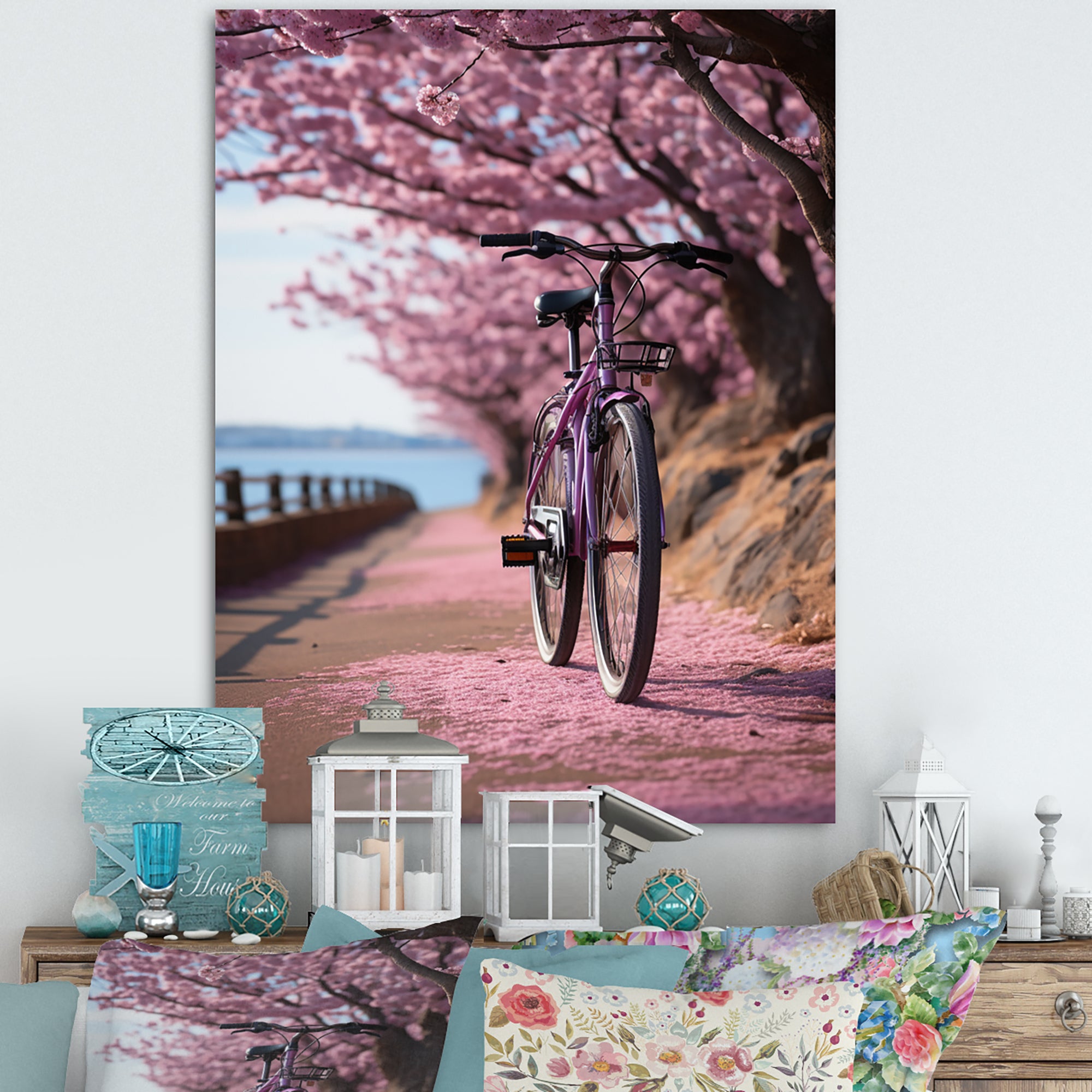 Bicycle Whispering Wheels - Bicycle Canvas Wall Art