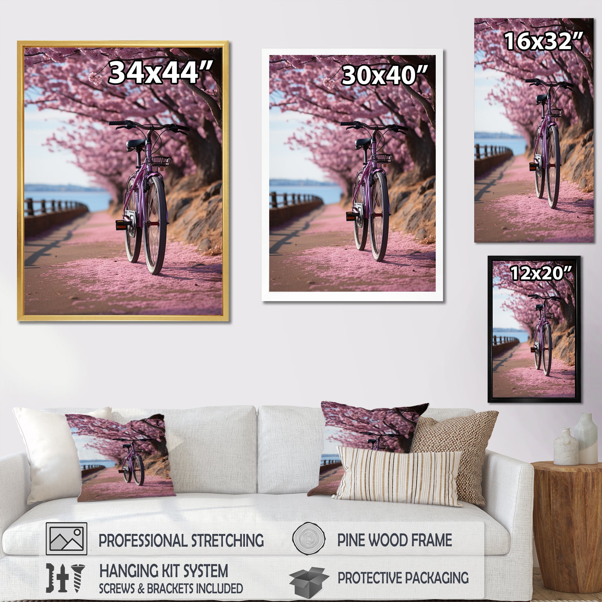 Bicycle Whispering Wheels - Bicycle Canvas Wall Art
