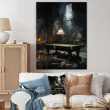 Billard Billiard Noir - Billiards Canvas Wall Art