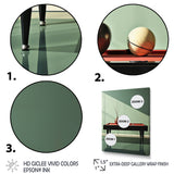 Billard Serene Strokes Minimalist - Billiards Canvas Wall Art