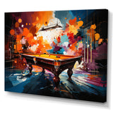 Billard Vibrant Break I - Billiards Canvas Wall Art