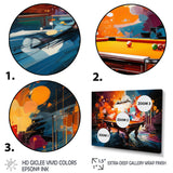 Billard Vibrant Break I - Billiards Canvas Wall Art