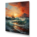 Boat Energetic Outburst - Boat Canvas Wall Art