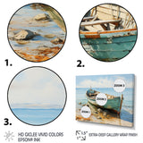 Boat Coastal Melodies - Boat Canvas Wall Art