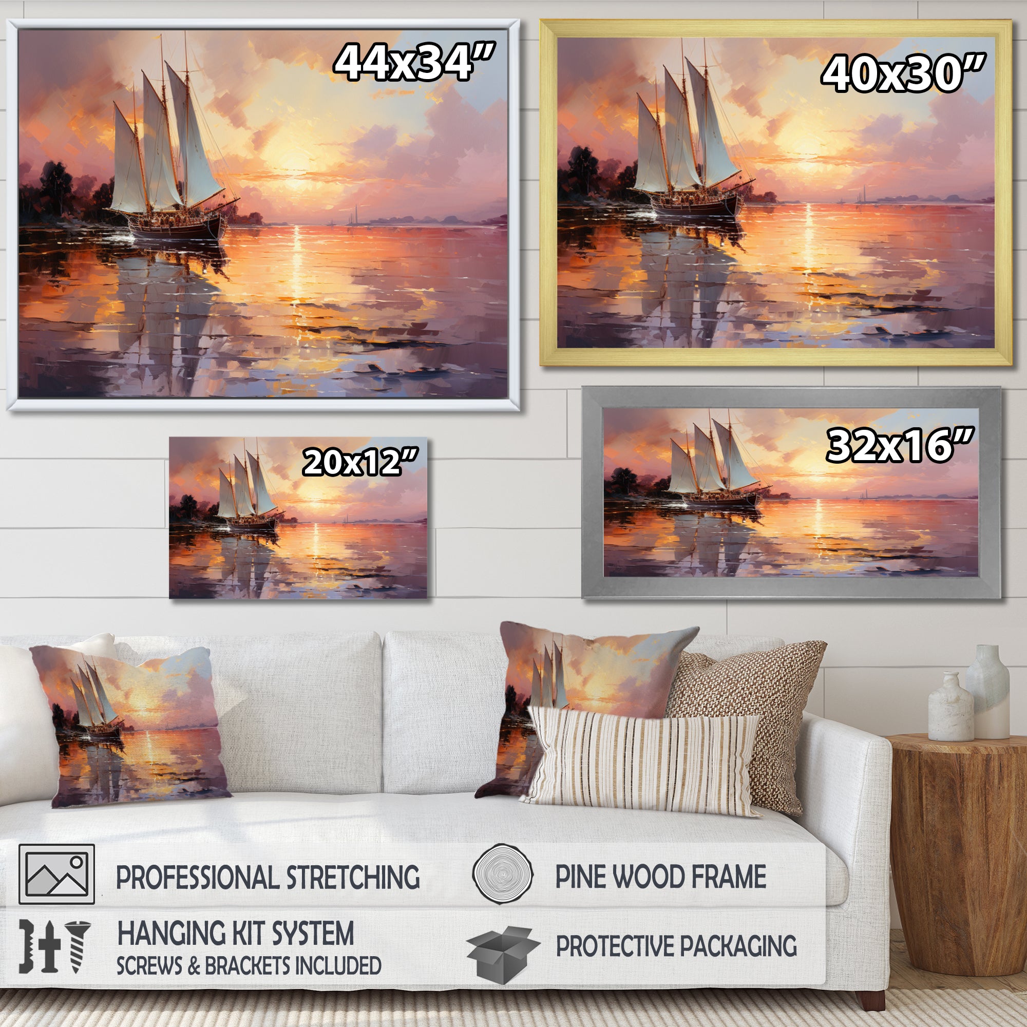 Sail Boat Dreamy Regatta I - Boat Canvas Wall Art