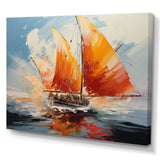 Boat Energetic Sails - Boat Canvas Wall Art