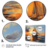 Boat Expressive Seascapes I - Boat Canvas Wall Art