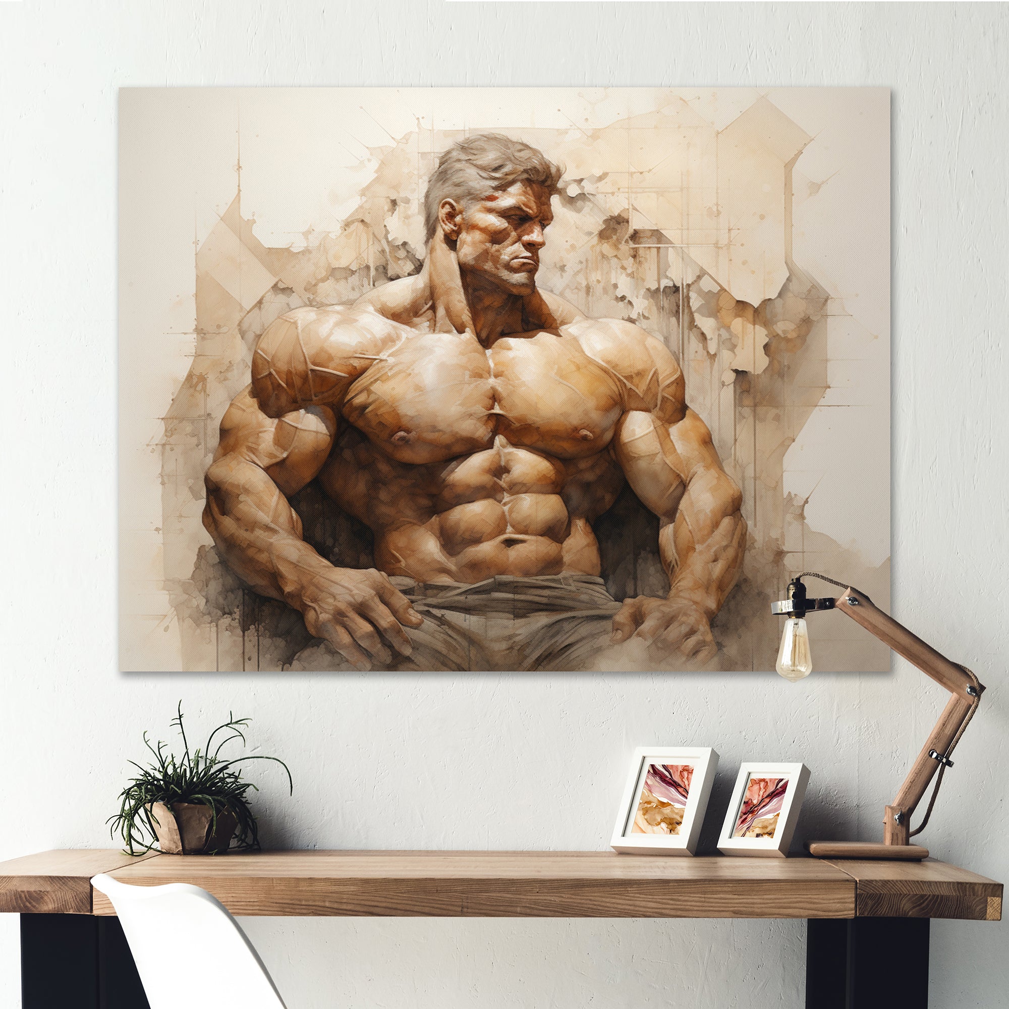 Bodybuilding Eternal Strength I - Aerobic & Bodybuilding Canvas Wall Art