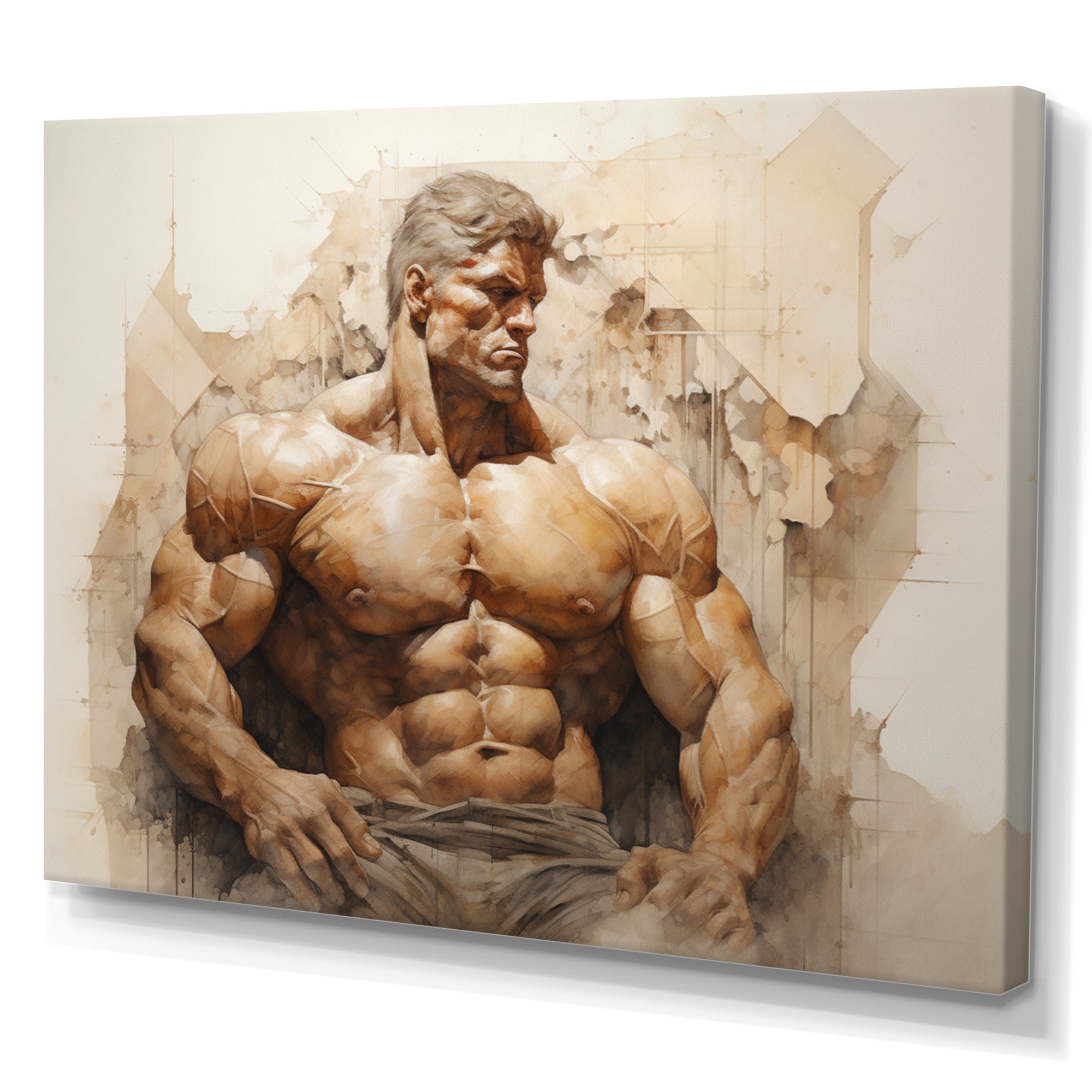 Bodybuilding Eternal Strength I - Aerobic & Bodybuilding Canvas Wall Art