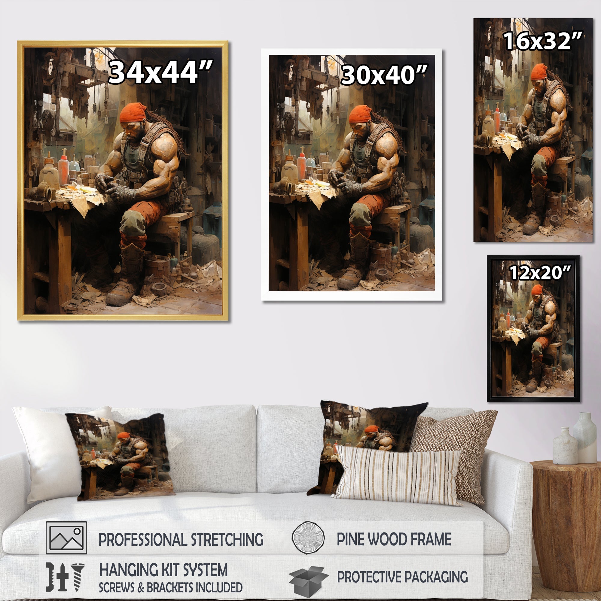 Bodybuilding Sweat And Sacrifice - Aerobic & Bodybuilding Canvas Wall Art