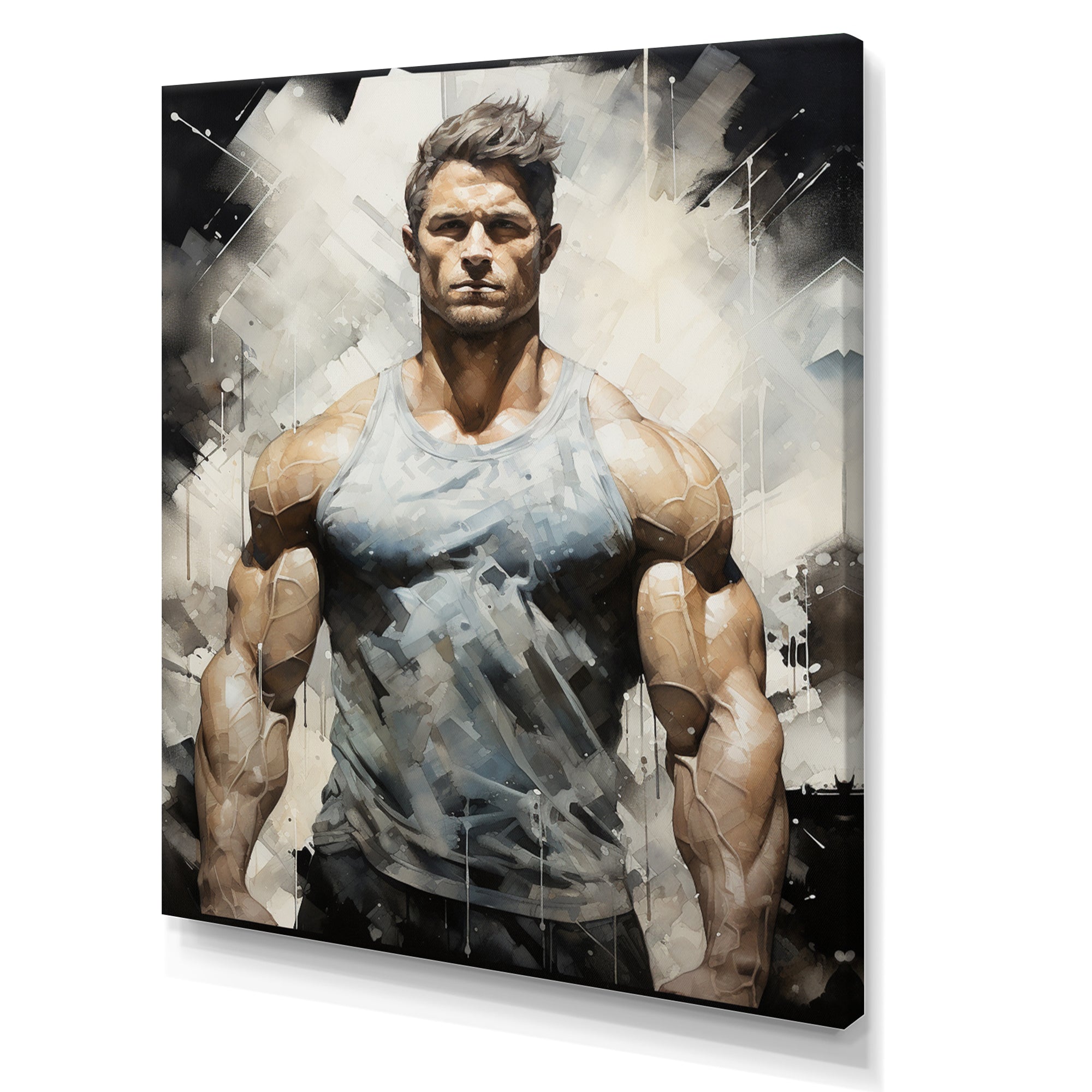 Bodybuilding The Chiseled Physique - Aerobic & Bodybuilding Canvas Wall Art