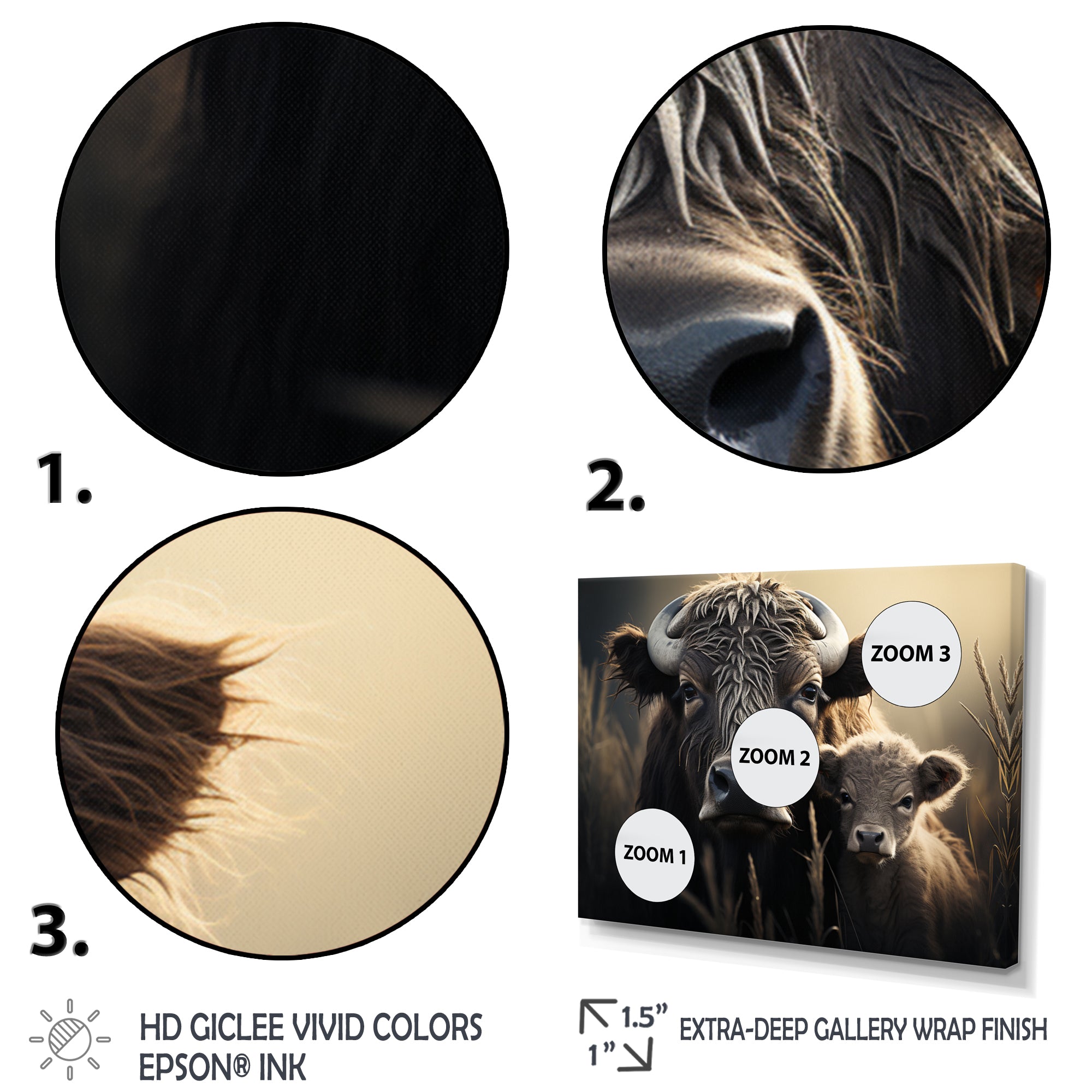 Brown Buffalo Gentle Guardians - Buffalo Wall Decor