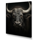 Grey Buffalo Majestic Horns - Buffalo Wall Art Prints