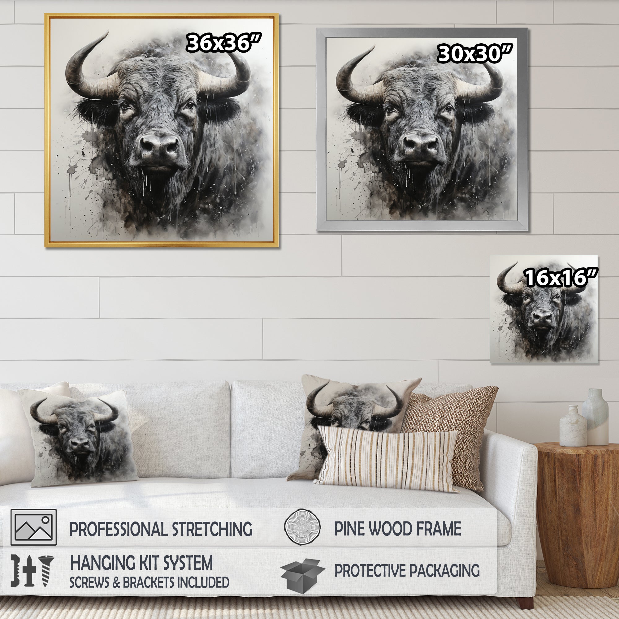 Grey Buffalo Whispers Of Wisdom - Buffalo Wall Decor