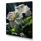 White Green Butterfly Portrait Vibrant - Butterfly Canvas Wall Art