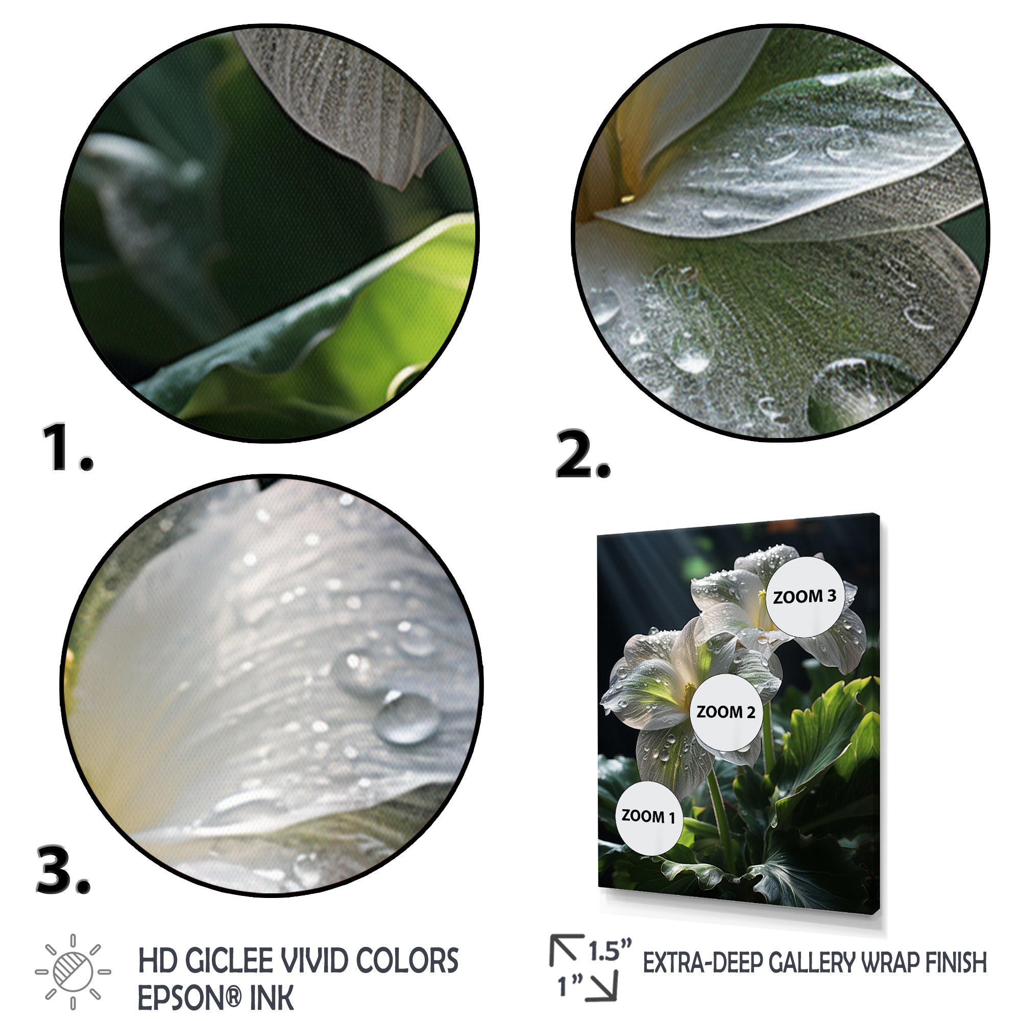 White Green Butterfly Portrait Vibrant - Butterfly Canvas Wall Art