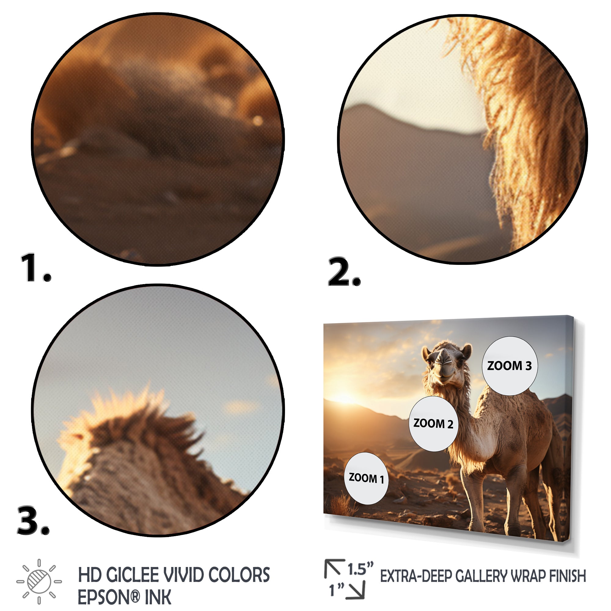 Camel Dusk Serenade - Beige Camel Wall Art