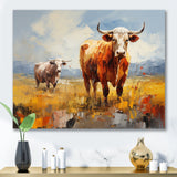 Cattle Pastoral Grazers Collage - Cattle Living Room Wall Art
