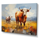 Cattle Pastoral Grazers Collage - Cattle Living Room Wall Art
