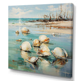 Turquoise Clam Oceanic Rhythm - Turquoise Clam Wall Art