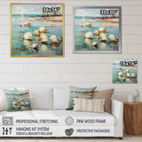 Turquoise Clam Oceanic Rhythm - Turquoise Clam Wall Art