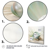 Clam Underwater Serenity - Clam Canvas Wall Art