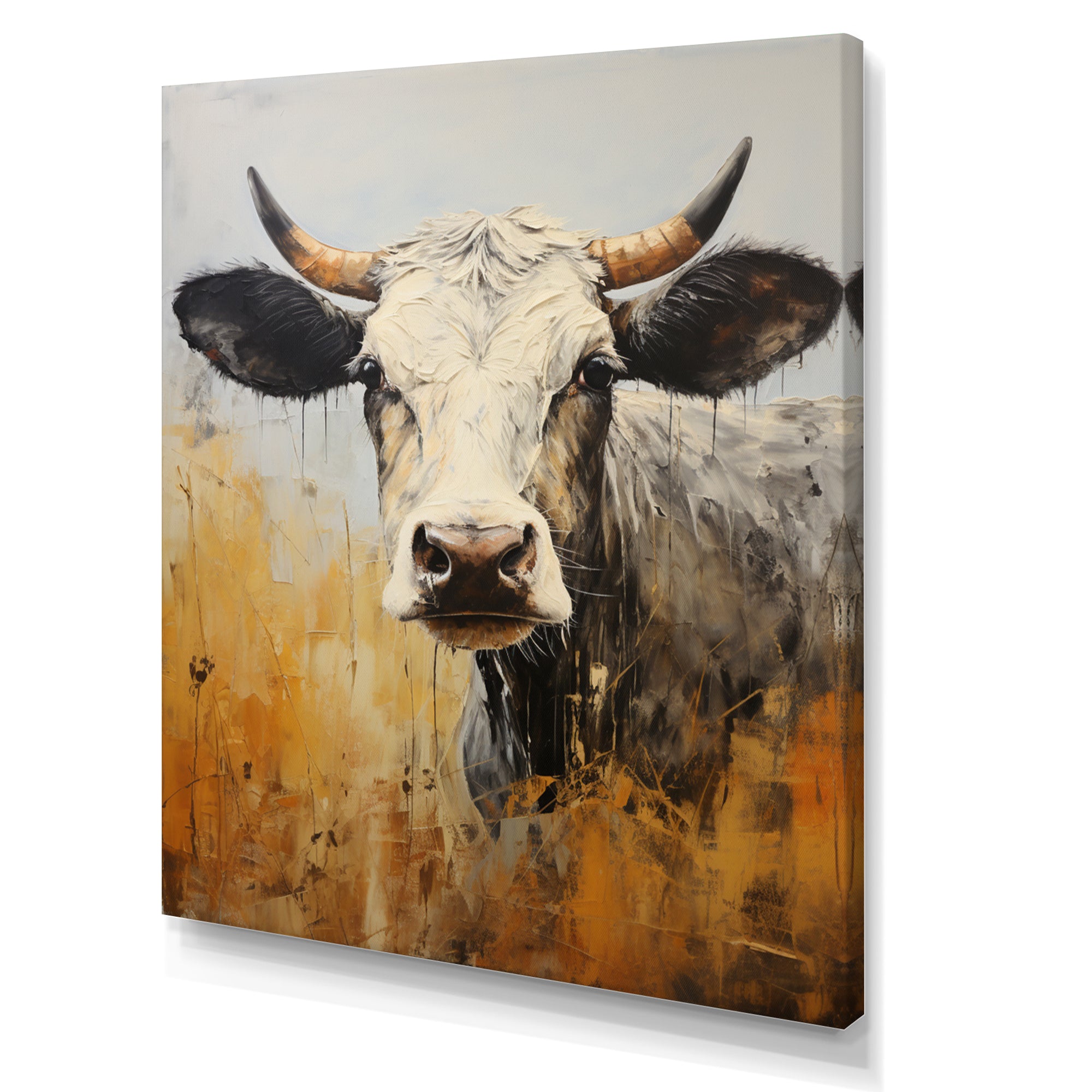 Cow Bovine Brilliance - Cow Living Room Wall Art