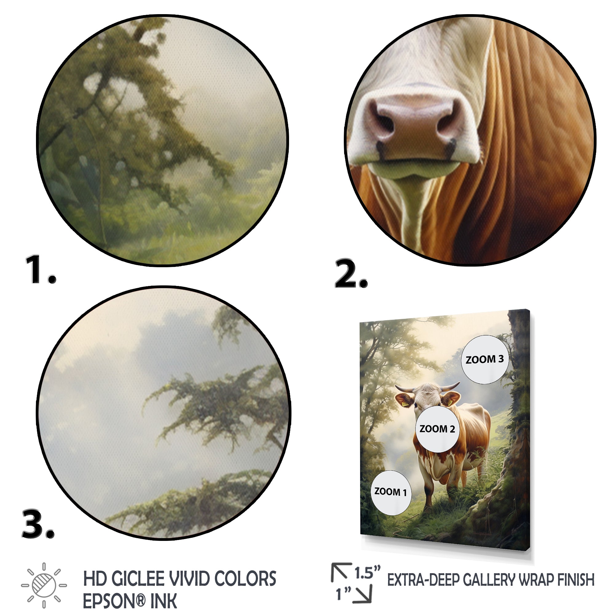 Cow Contemplation - Cow Wall Decor