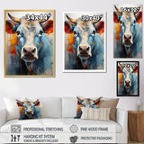 Cow Wisdom - Orange Cow Wall Art