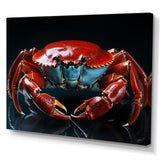 Crab Portrait - Crab Canvas Wall Art