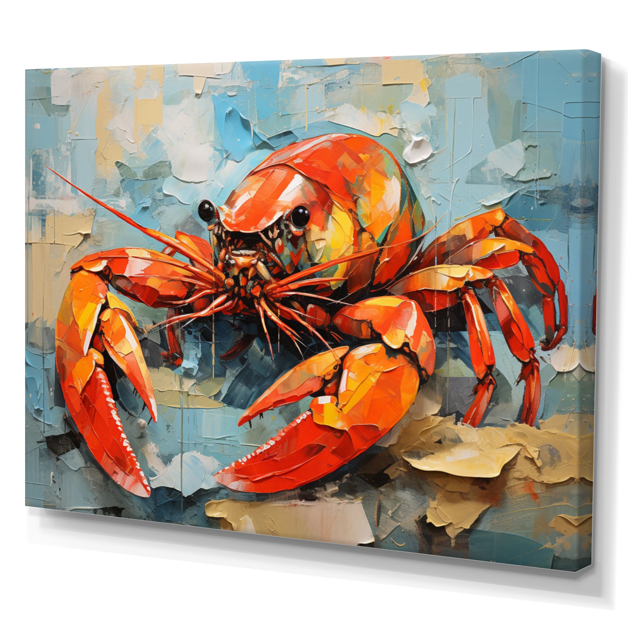 Crayfish Creek Dweller Collage - Crayfish Wall Art Prints