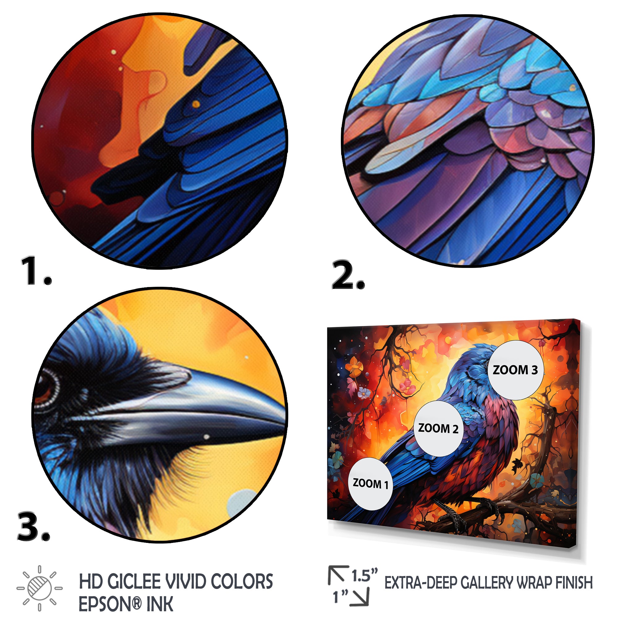 Crow Bold Authority - Crow Home Decor Art