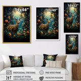Deer Enchanted Encounter - Deer Canvas Wall Art