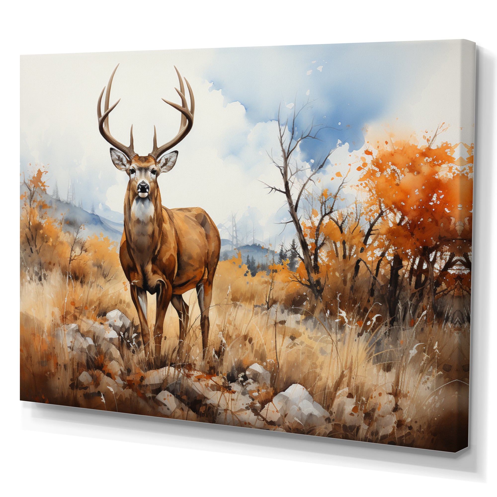 Deer Golden Serenity - Deer Wall Decor