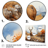 Deer Golden Serenity - Deer Wall Decor