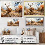 Deer Golden Serenity - Deer Wall Decor