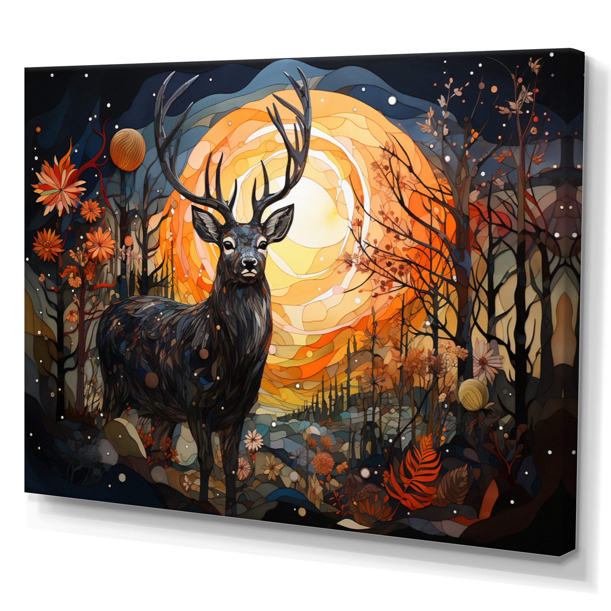 Deer Mystic Mosaic - Deer Home Decor Art