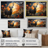 Deer Mystic Mosaic - Deer Home Decor Art
