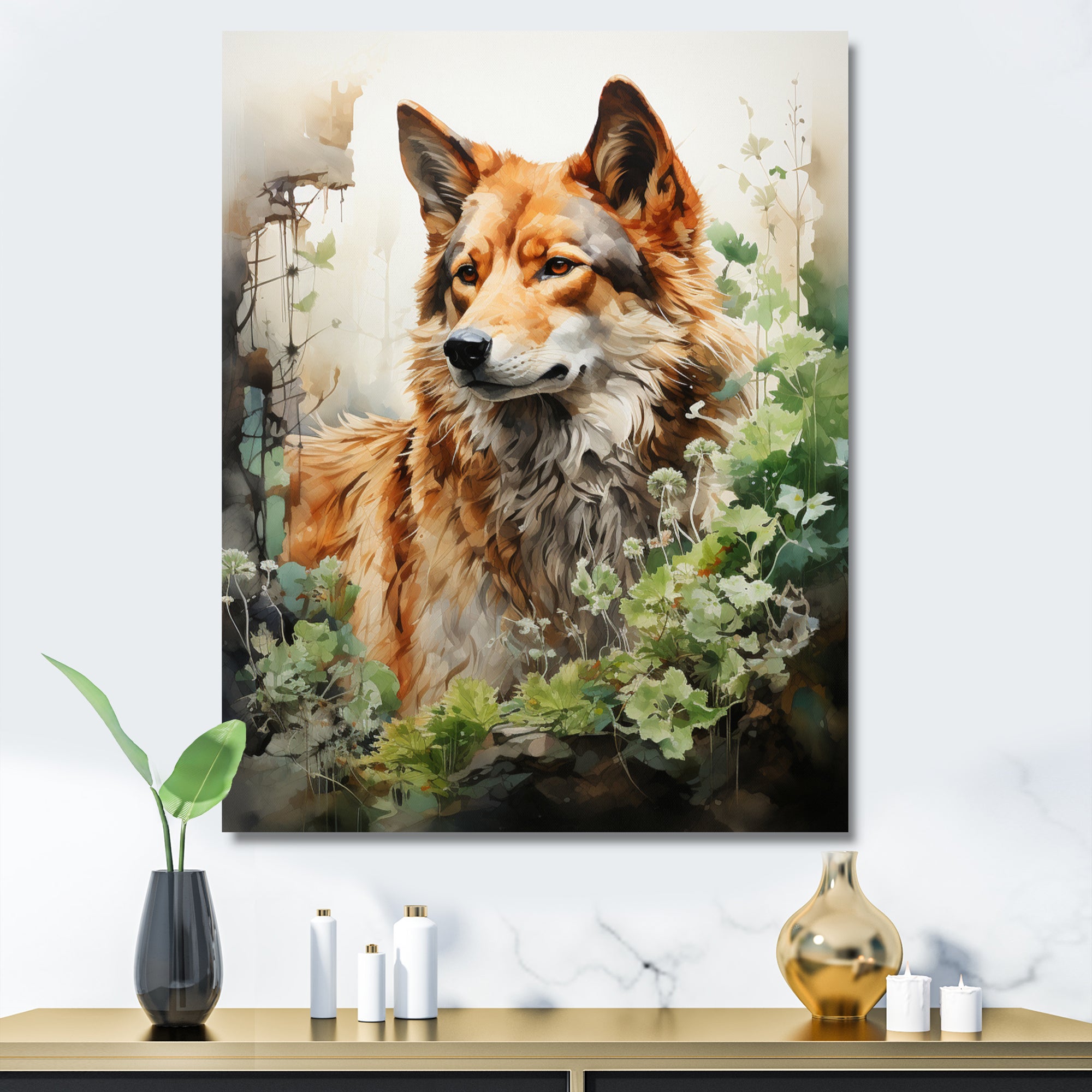 Wolf Whispers Of The Forest - Deer Wall Art Prints