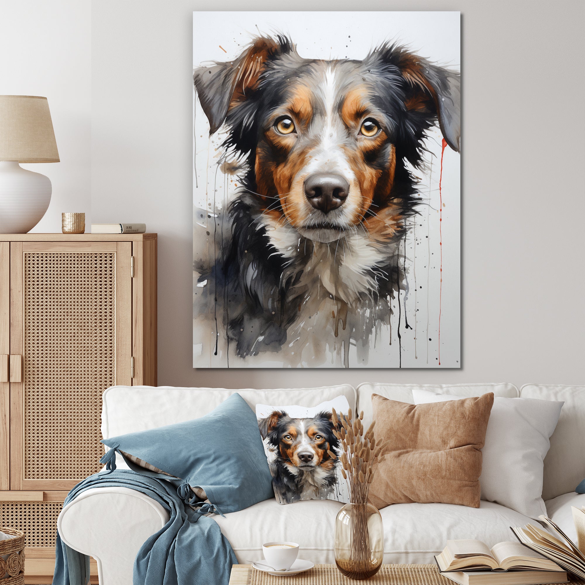 Dog Inquisitive Canine - Dog Wall Decor